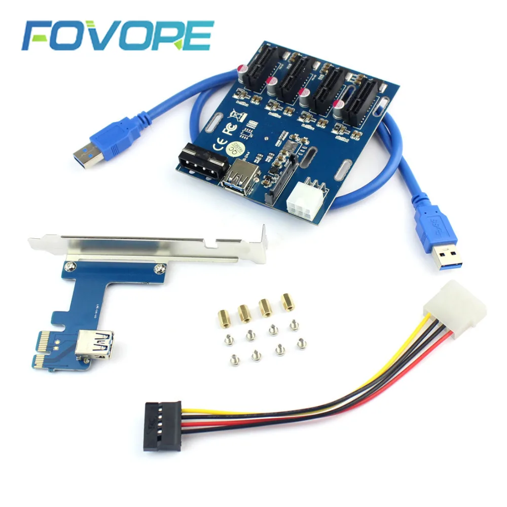 Переходная плата PCI-e на PCI Express с 1 4 слота Mini ITX внешний порта адаптера PCIe карта