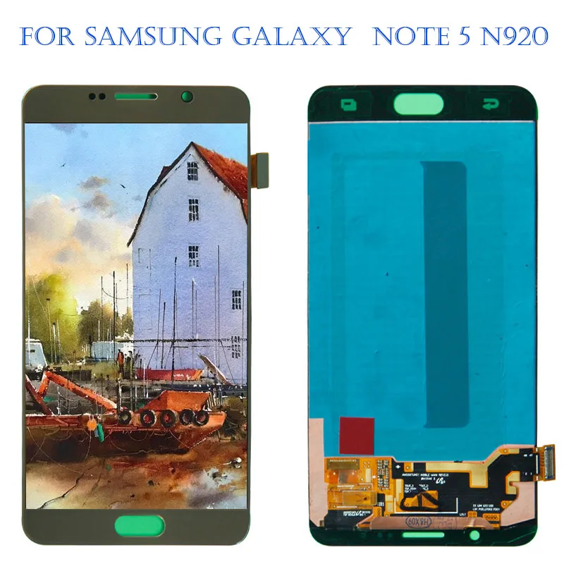 ЖК дисплей AMOLED для SAMSUNG Galaxy Note 5 N920A N9200 SM N920 N920C сенсорный экран дигитайзер в сборе +