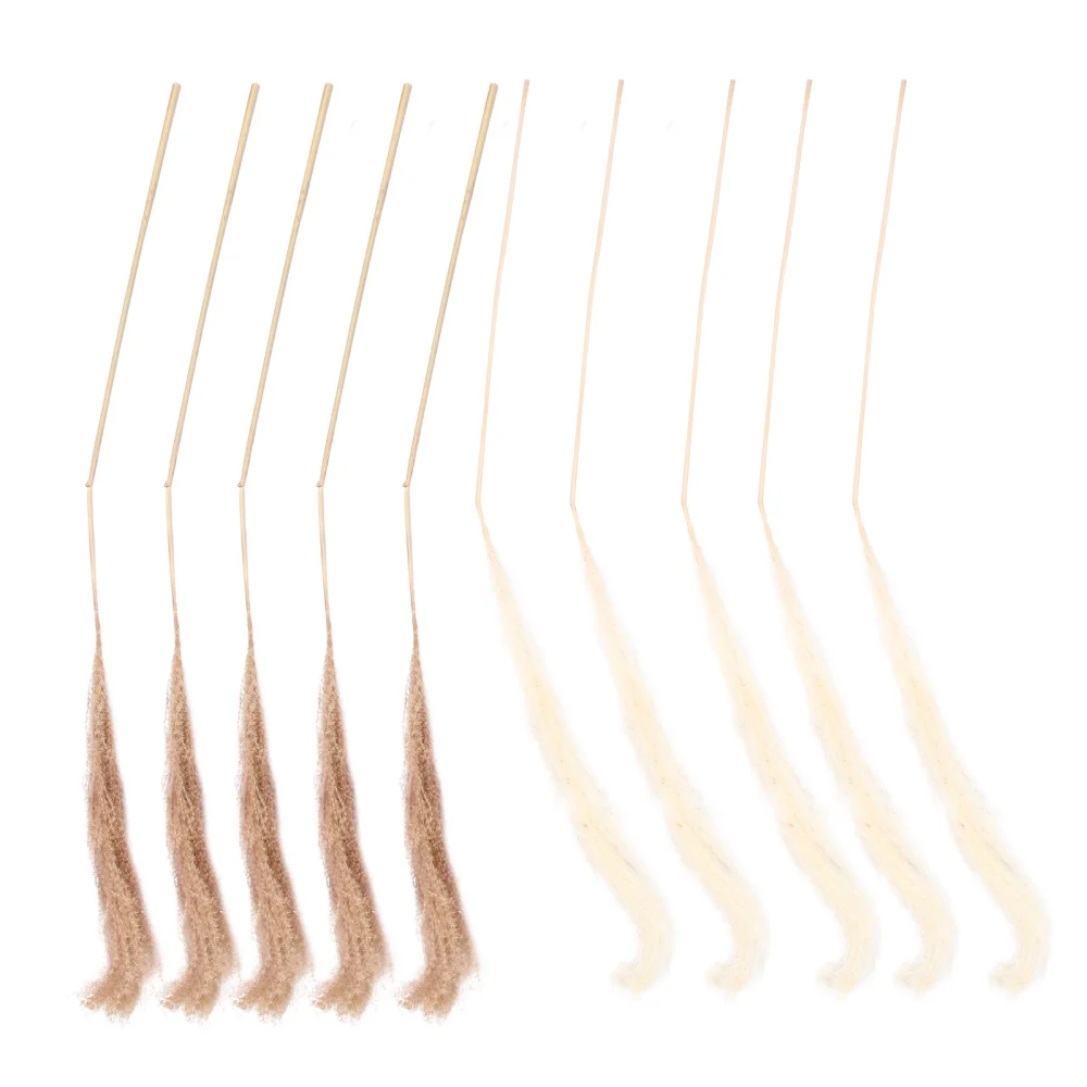 

10Pcs DIY Wedding Decor Creative Dried Reed Flowers Party Scene Layout Props