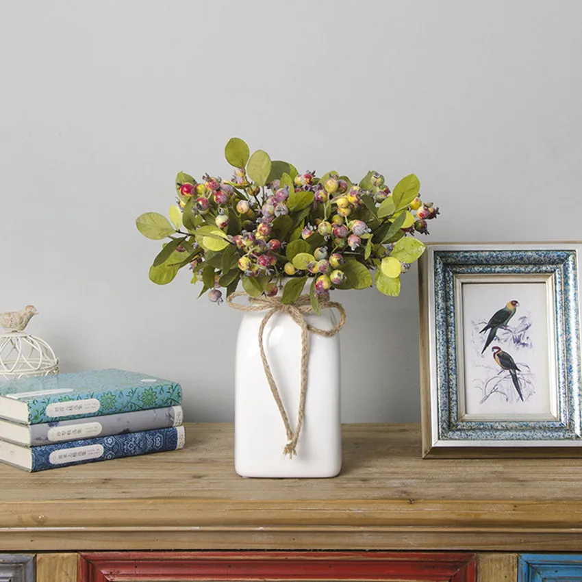 Искусственные фруктовые украшения из 2 головок в стиле граната свадебные для