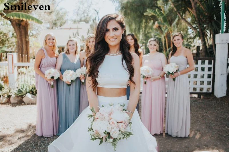 Свадебное платье с а силуэтом 2 предмета в стиле бохо|Свадебные платья| |