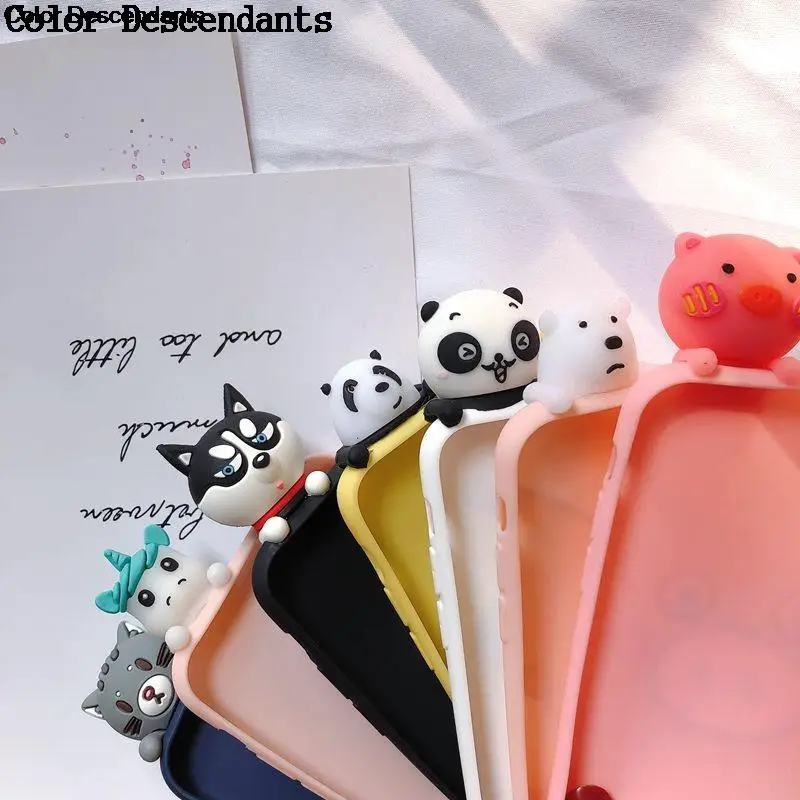 Чехол A30 A50 M10 M20 3D для Etui Samsung Galaxy A6 A7 A8 A9 2018 чехол Kawaii Bear Unicorn A3 A5 2017 чехлы - купить по
