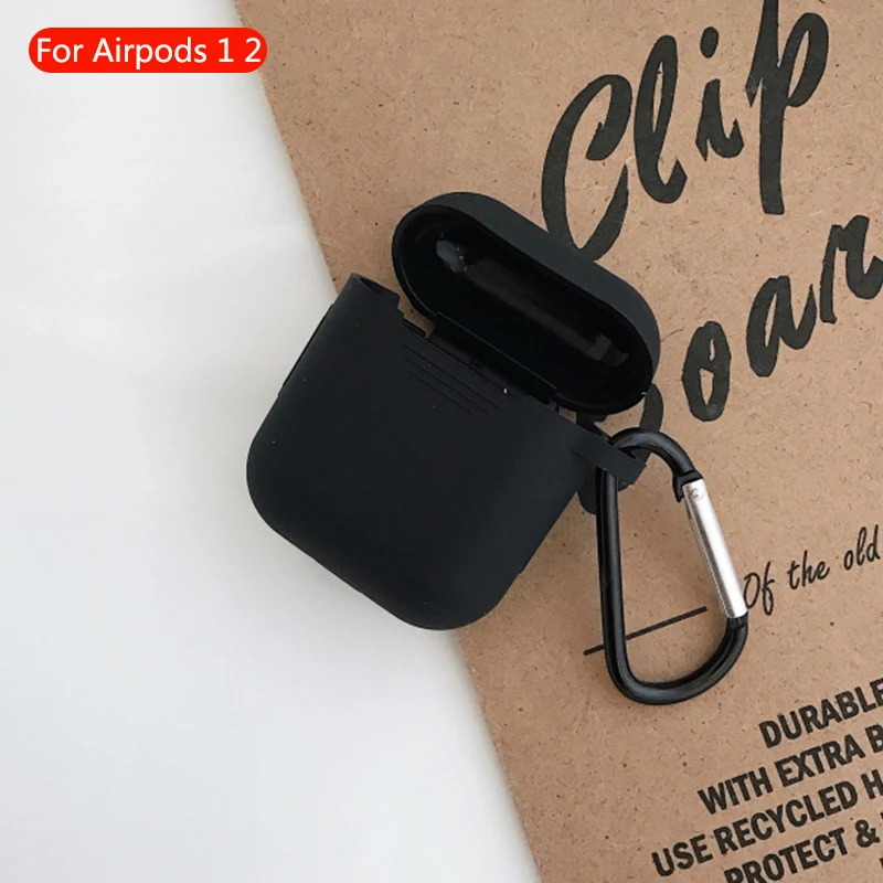 672 Беспроводной чехол для гарнитуры Bluetooth, прозрачный чехол для Apple Airpods 2, мягкий силиконовый кожаный защитный чехол для наушников Airpod, аксессуары - Цвет: 672