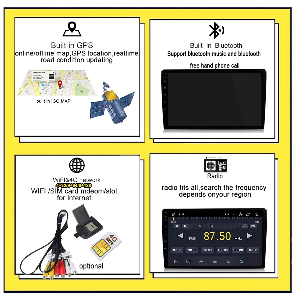 $139.08 Carplay WIFI 4G Android 11 For Honda Seven Generation Accord 7 2003- 2008 Car Radio Auto Multimedia GPS Navigation No 2 DIN