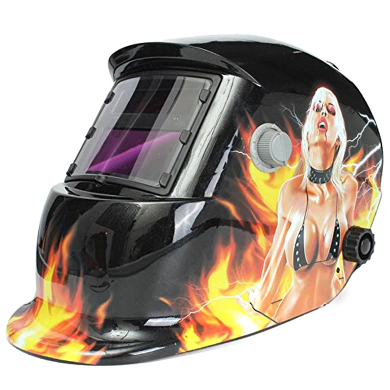 

Welding Mask Hood Welding Helmet Solar Automatic(Solar Power For Recharge) Face Protection (Sexy Beauty)