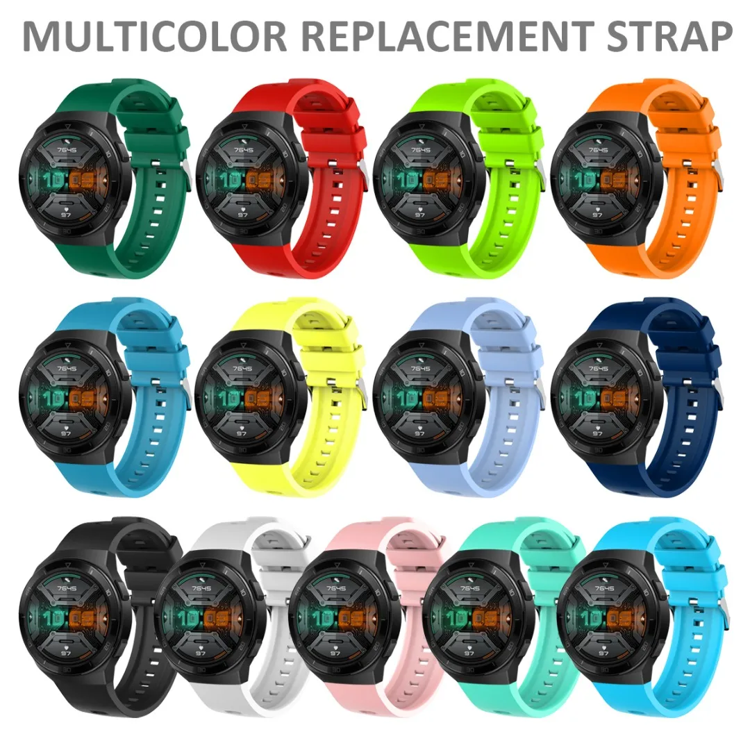 

For Huawei Watch GT 2e Watchbands Men Women Silicone Sport Wrist Strap Belt Fashion 13 Colors Watch Wrist Band For Huawei Watch