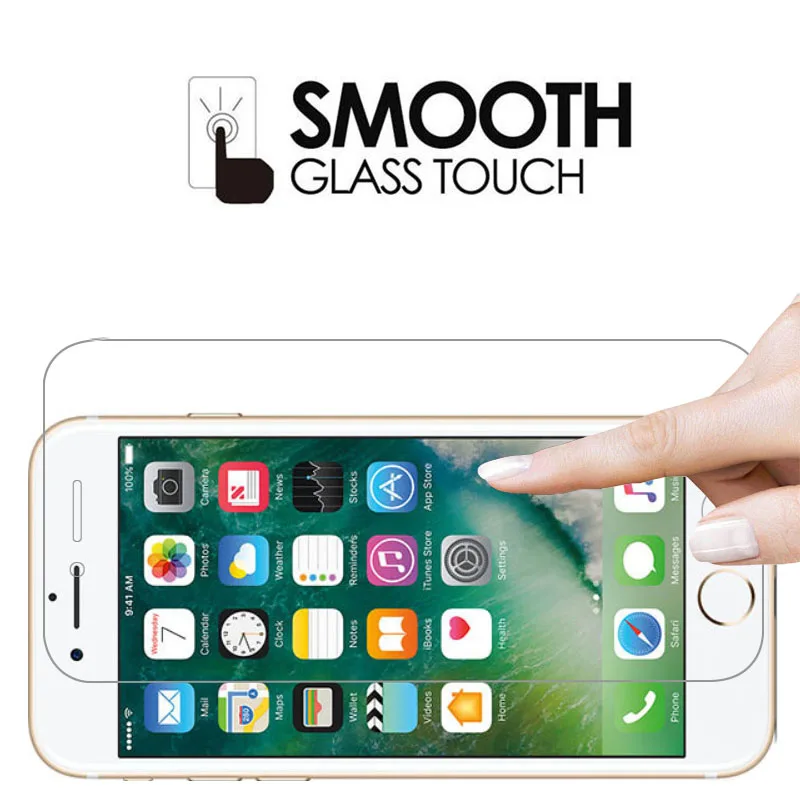 Чехол для apple iphone 8 7 6 s защитное покрытие из закаленного стекла экрана телефона s6
