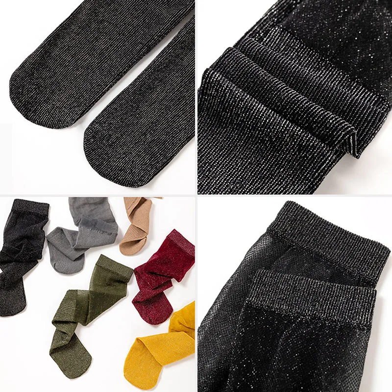 

Summer Ultra-thin Women Socks Solid Color Middle Tube Girls Socks Harajuku Breathable Ladies Socks Sokken