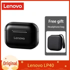 Оригинальные наушники Lenovo LP40 TWS, BT 5,0, наушники, настоящие беспроводные наушники, сенсорное управление, водонепроницаемые наушники с микрофоном, Type-C