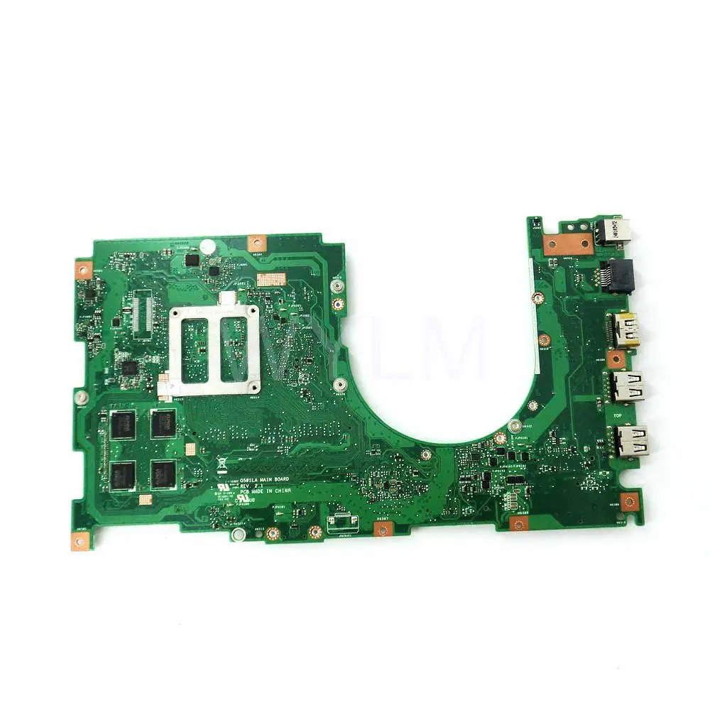 Материнская плата Q501LA SR170 i5-4200 CPU 4GB для ASUS Q501 Q501L материнская ноутбука 60NB01F0-MB6010