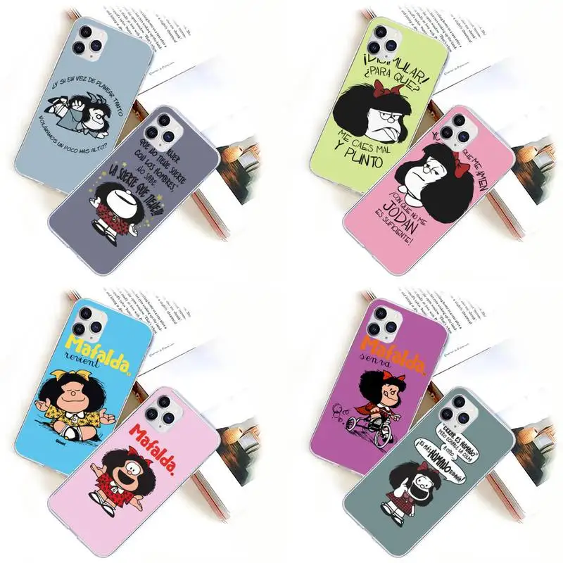 

Cartoon Cute Mafal da Phone Case for iPhone 11 12 13 mini pro XS MAX 8 7 6 6S Plus X 5S SE 2020 XR case