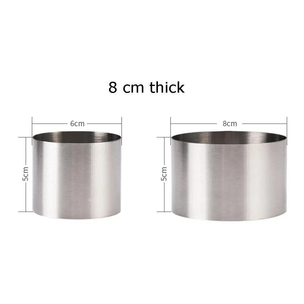 

1pc Adjustable Mousse Ring Round Mould Mousse Cake For Baking Collar Mold DIY Edge Mold Film Pastry Mold Cake Accessory Kit K9S7