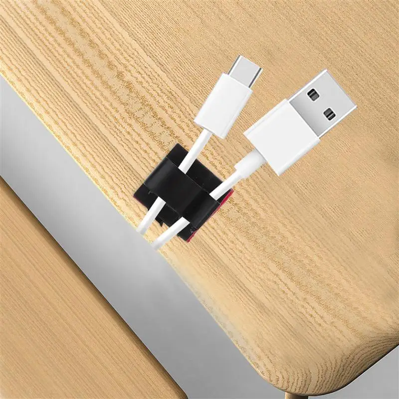 

15Pcs Desktop Cable Clips Self-adhesive Cord Management Clamps Wire Organizer