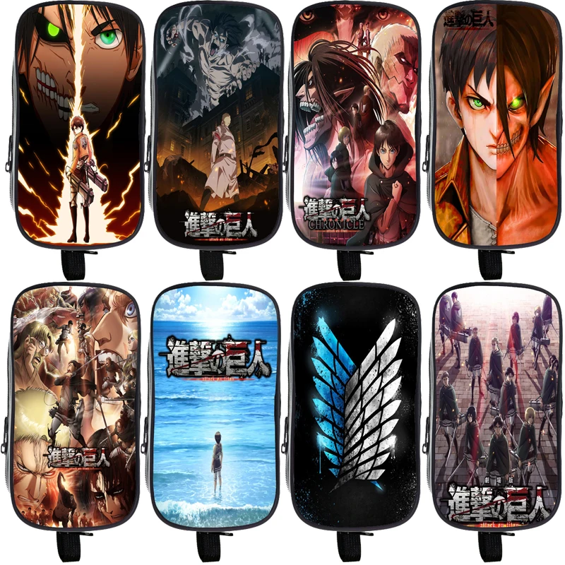 Новинка чехол для карандашей атака на Титанов детский мультяшный пенал из аниме
