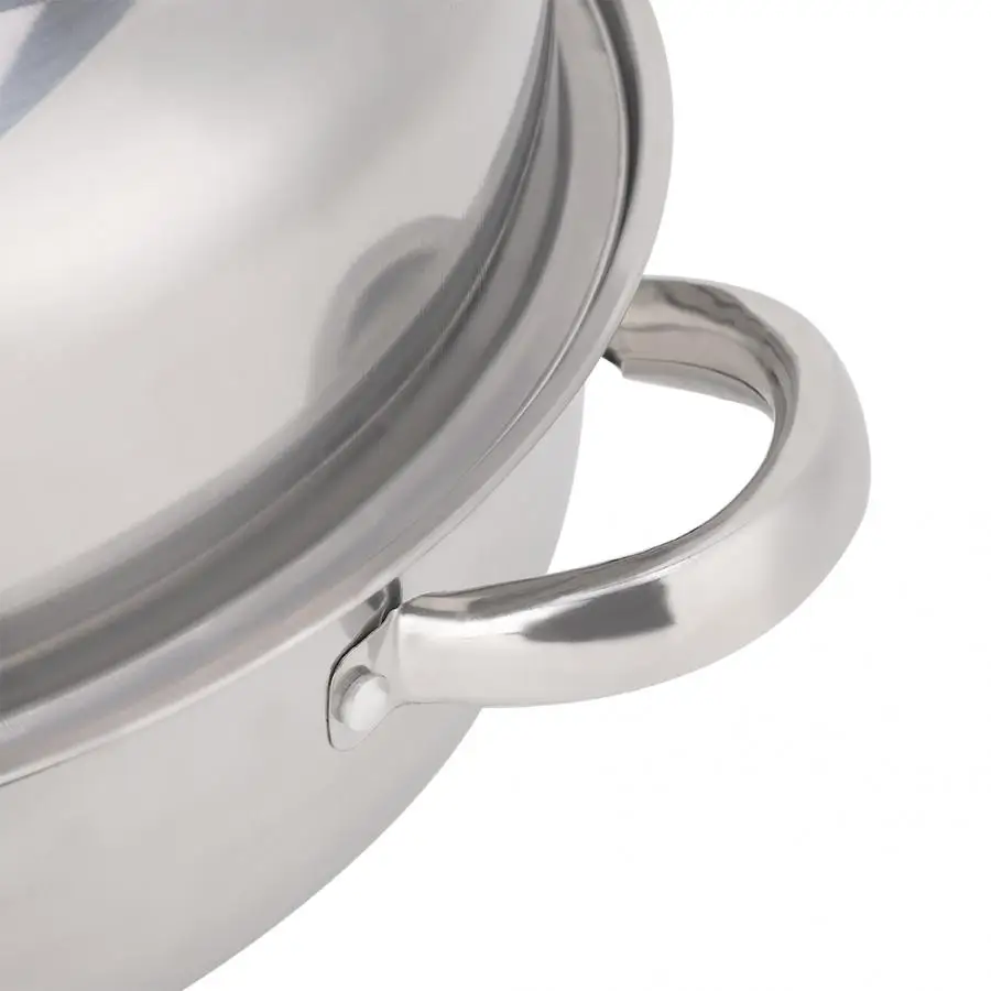 28 см Нержавеющая сталь один Слои для готовки термостойкая тушеного мяса с Еда