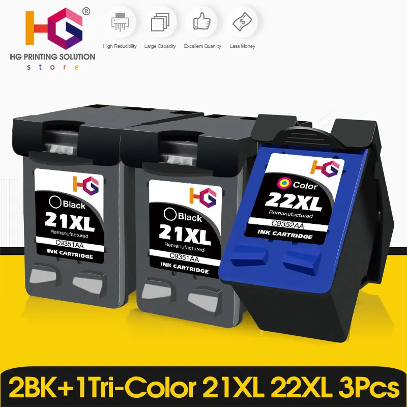 

Replacement Ink Cartridge For HP 21 22 For HP21 HP22 Universal Ink Deskjet F2180 F2200 F2280 F4180 F300 F380 380 D2300 Printer