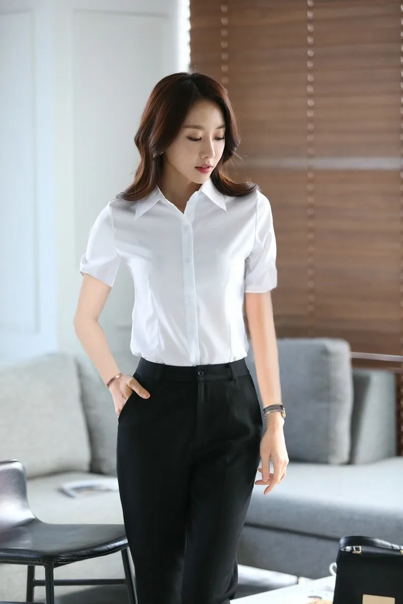 

Blue Plaid Shirt Women's Short-Sleeved 2020 Spring and Autumn New Korean Short-Sleeved Casual Fashion Printed Shirt S-5XL