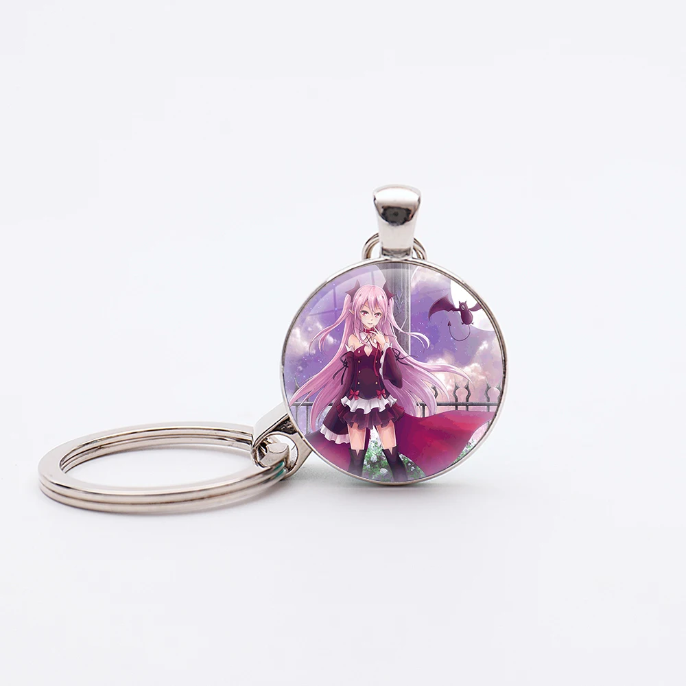 

58 Style Anime Seraph of the End Cosplay Pendant Keychain Krul Tepes Keyrings Yuichiro Hyakuya Key Holder Jewelry Children Gifts