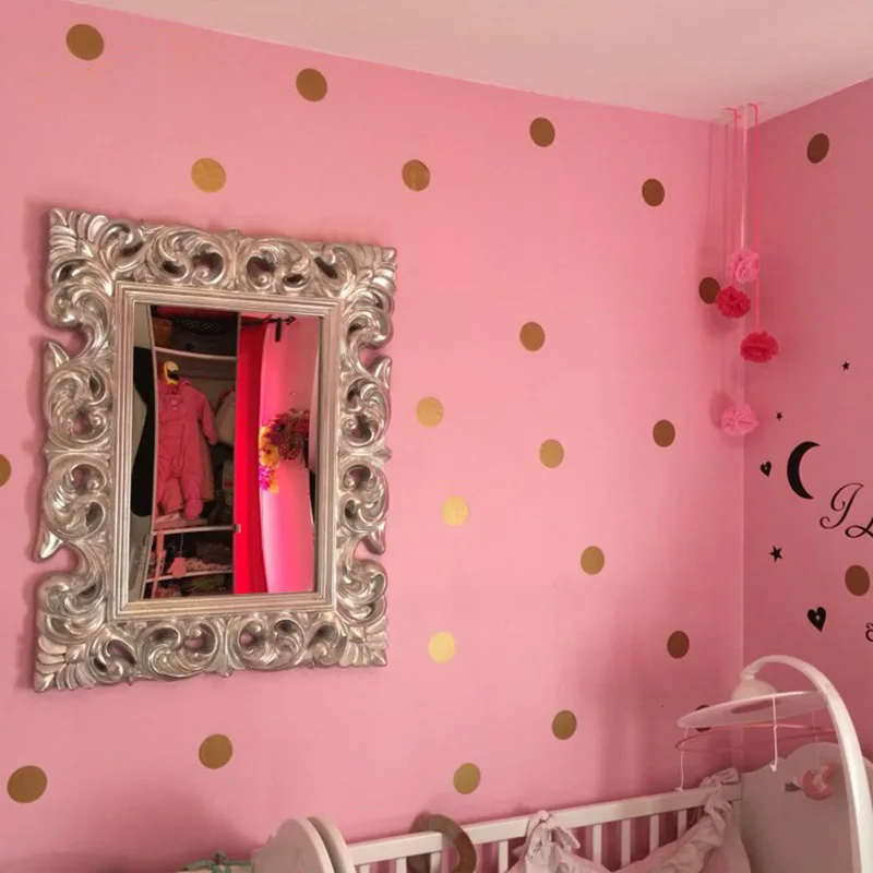 Мини-наклейка в горошек для детской комнаты DIY Художественный холодильник Декор