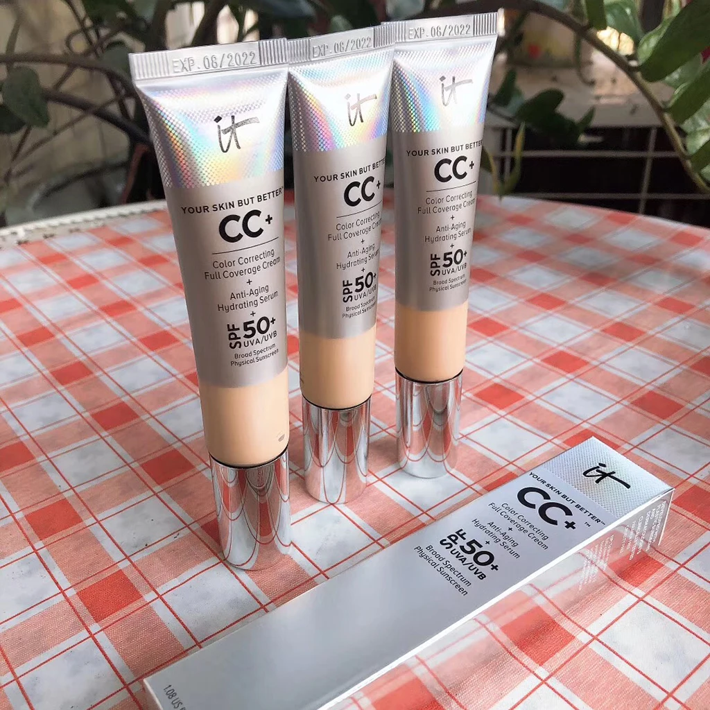 Консилер Для Лица it cosmetics CC + крем SPF 50 полное покрытие средней или светильник Лой