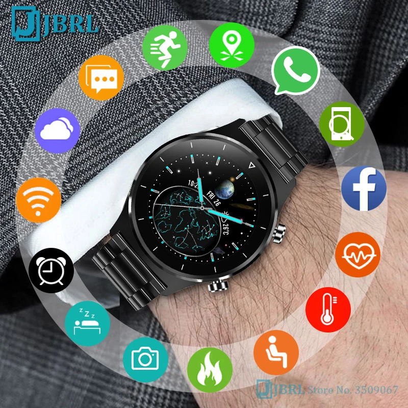 

Деловые Смарт-часы мужские водонепроницаемые электронные часы GPS Поддержка шагомер Роскошные Смарт-часы для мужчин спортивные часы