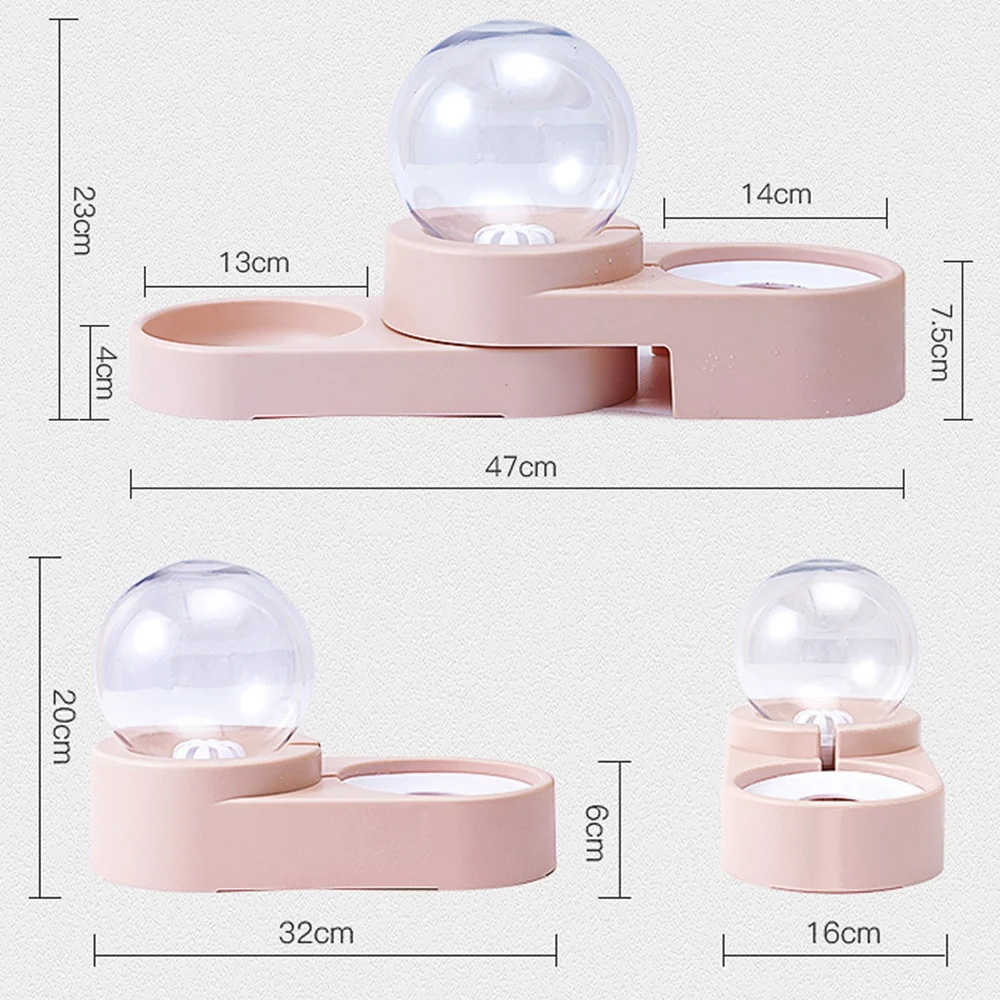 

Pet Cat Dog Water Food Feeder Automatic Dispenser 1.8L Bubble Water Container Stainless Steel Bowl For Drinking Eating 2020 Sale