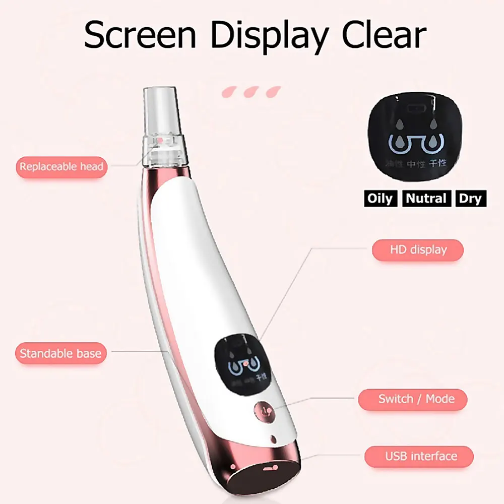 Горячий угрей уход за кожей пор вакуумный акне Удаление прыщей всасывающий