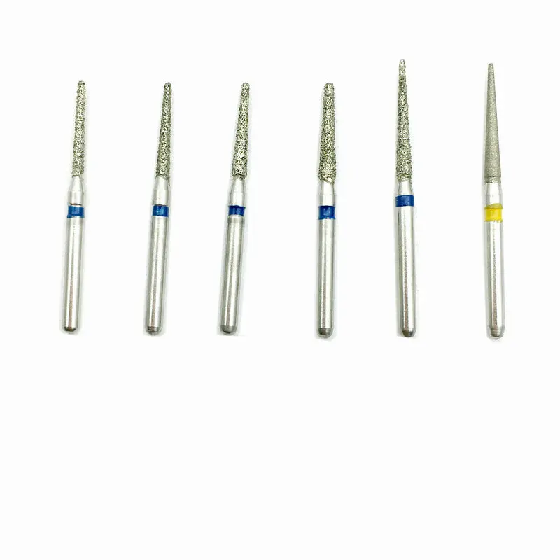 100 шт./10 коробок Стоматологические алмазные Буры сверла серии TF