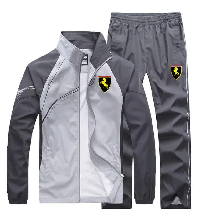 

Men Jogging Train TrackSuit Sport Thin Jacket Coat Top Suit Set Trousers Pants Sweats suits