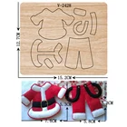 Новые рождественские деревянные штампы для скрапбукинга разных размеров