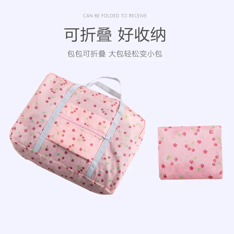 New Travel Portable Shoulder Bag Folding Storage Cartoon Size Lightweight Oxford Shopping | Багаж и сумки