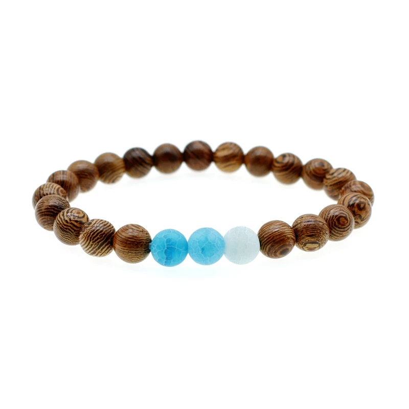 Браслет с бусинами из натурального камня 8 мм|Плетеные браслеты| |