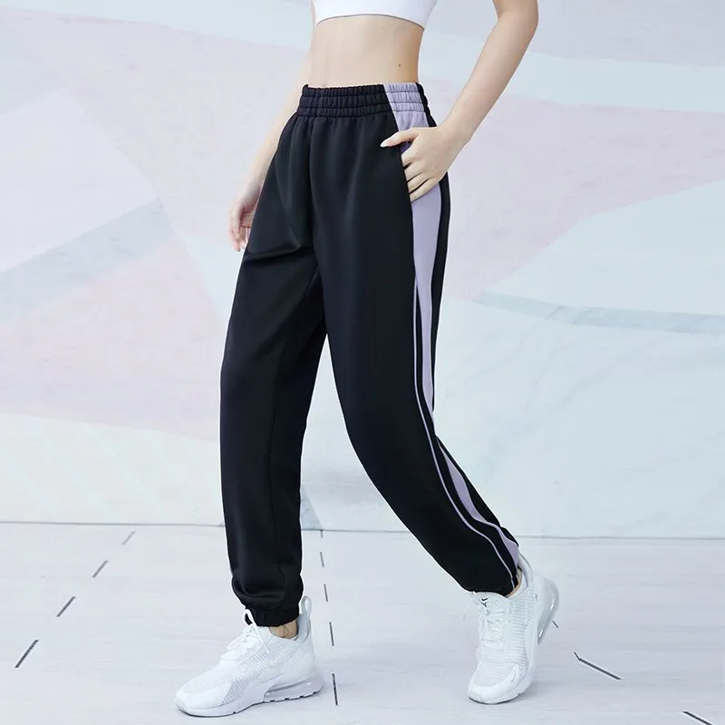 VANSYDICAL Female Sportswear Trousers Quick Dry Running Pants Causal Breathable Women Training Jogging Pocket Yoga Sweatpants