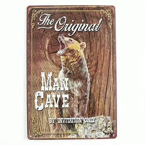 

nonbrand Original Man Cave Metal Tin Sign Novelty Bar Pub Home Vintage Retro