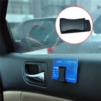 2 pcs multifunctional car central console dashboard card sunglasses ticket car clips holder sticker storage hook clamp