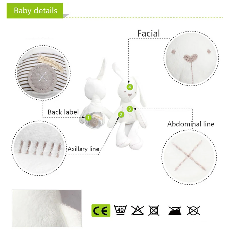 Милые куклы с кроликом детские мягкие плюшевые игрушки для детей рождественские