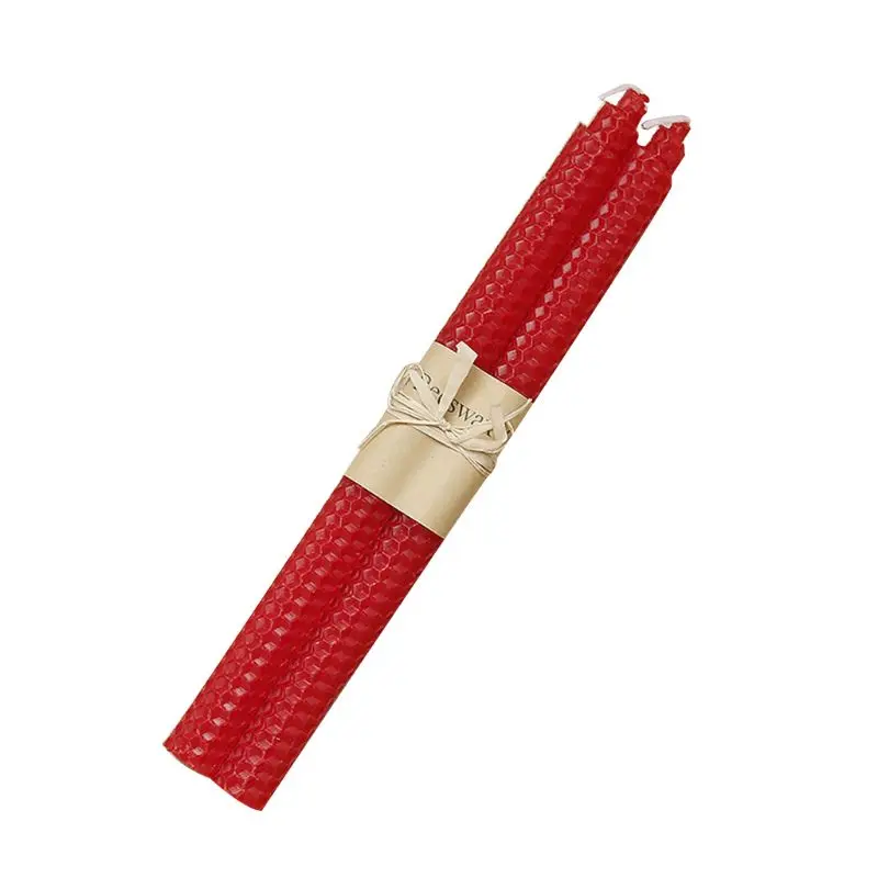 100% свечи из пчелиного воска в рулоне для дома вечеринки ужина бистро | Дом и сад