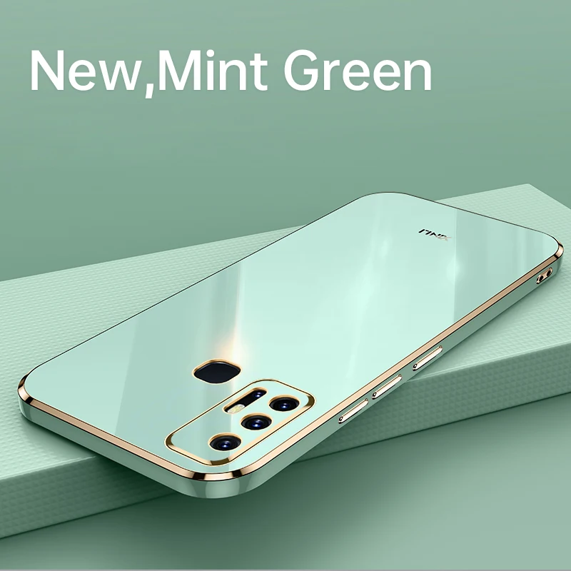 

Квадратный мягкий чехол из ТПУ с покрытием для Vivo Z6 защитный чехол для телефона с камерой подходит для Z 6 Чехлы для Vivo Z6 vivo z6