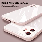 Чехол для iPhone 12, 11 Pro Max, X, S, XR, 7, 8 Plus, из закаленного стекла