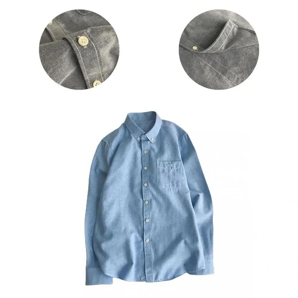 

Terrific Men T-shirt Simple Lapel Casual Spring T-shirt T-shirt Shirt