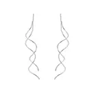 2 пары латунных волнистых ушных ниток, проволока для ушей, аксессуары для ювелирных изделий сделай сам, платина, 118  120 мм; Штифт: 1 мм F80