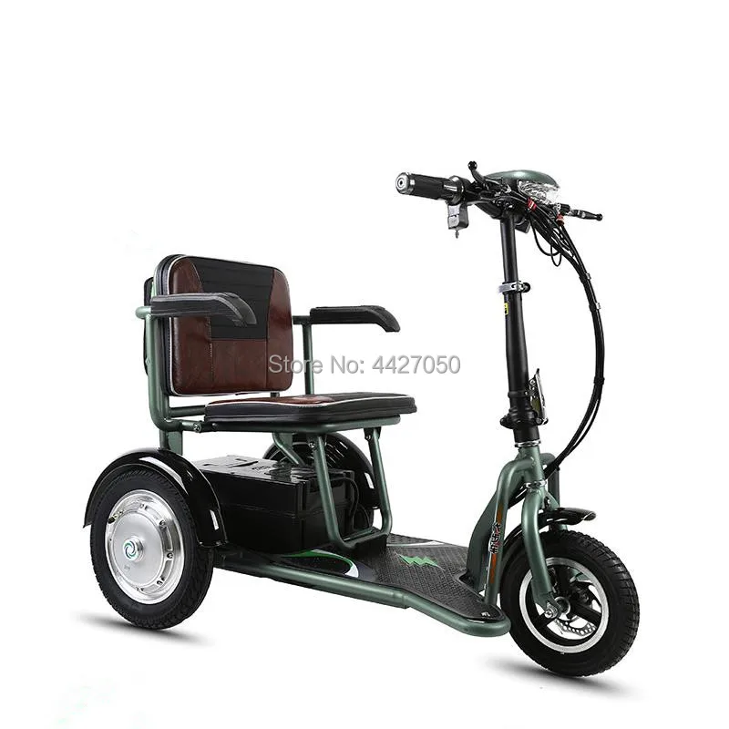 

3 колеса Портативный складной электрический скутер с литиевой Батарея для людей с ограниченными возможностями и пожилых людей