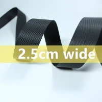 0,4 дюймов(10 мм) широкий 50 ярдов/партия утолщение равнина ткет высококачественный шифрование Черное кружево для сумок плетеный ремень лямка для рюкзака