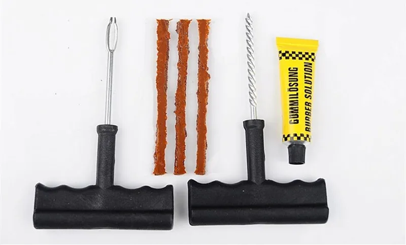 Car Tire Repair Tools Tubeless Tyre Puncture Plug Kit Needle Patch Fix Tool Cement Useful Sets Auto |