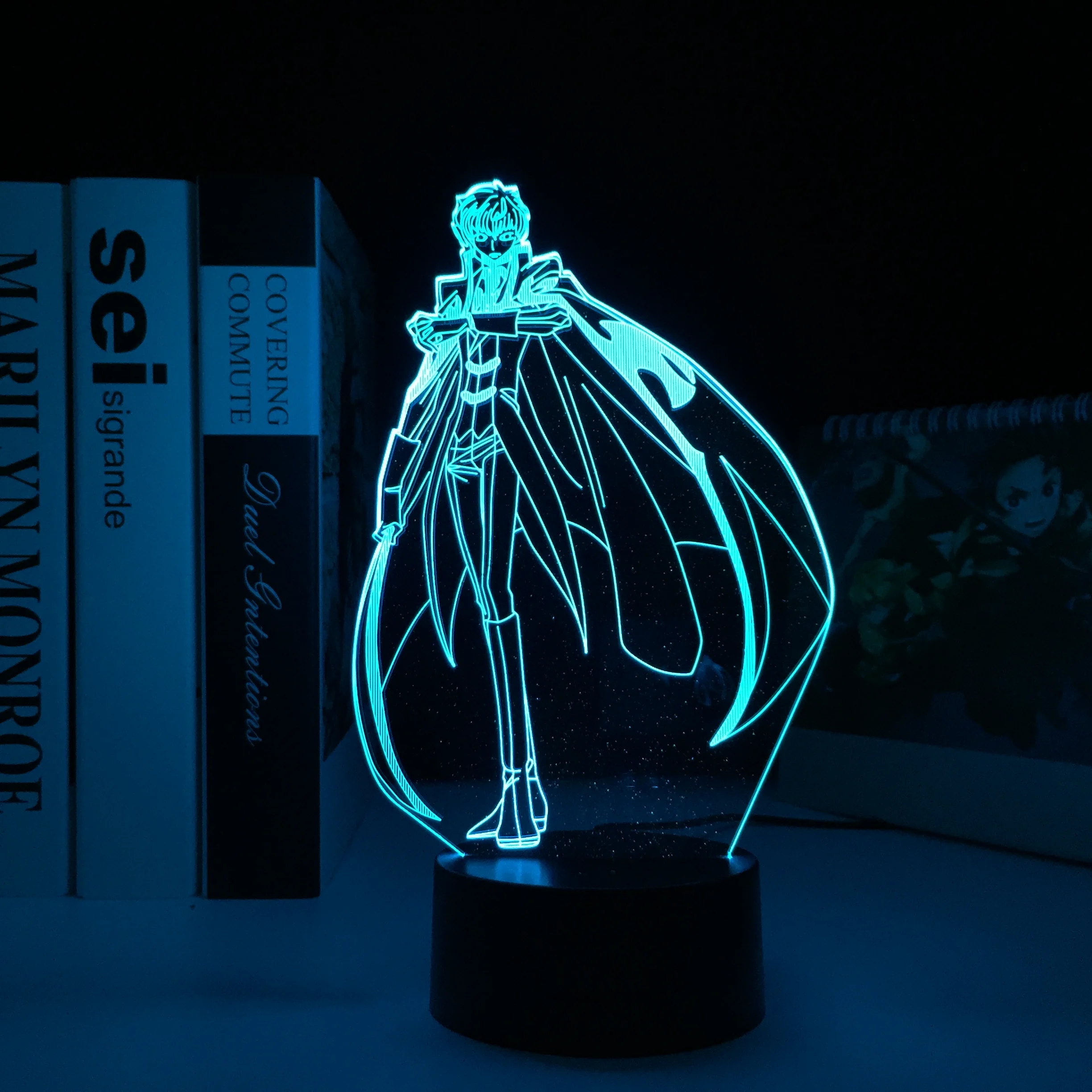 

Geass Suzaku Kururugi 3D Lamp for Child Room Decor Nightlight Kid Birthday Gift Suzaku Kururugi Light Anime LED Night Light Code