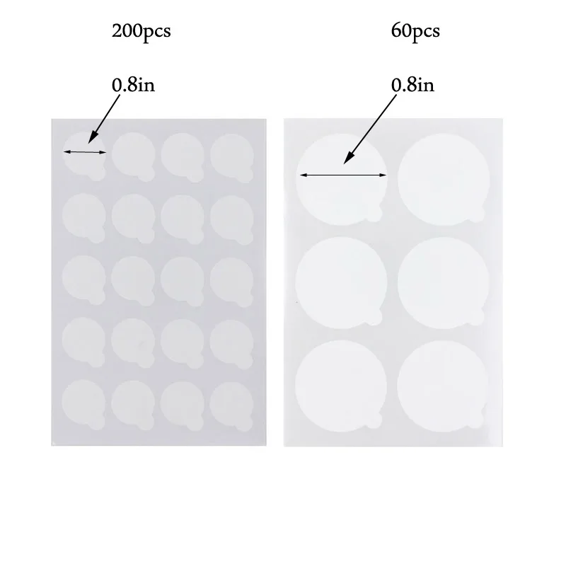 200 шт. стикер для глаз s белый клей держатель паллетная бумага одноразовый