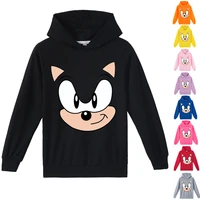 children vivid the blue hedgehog clothes fashion casual kids sweatshirts boys long sleeve sportswear baby girls pllover outfits