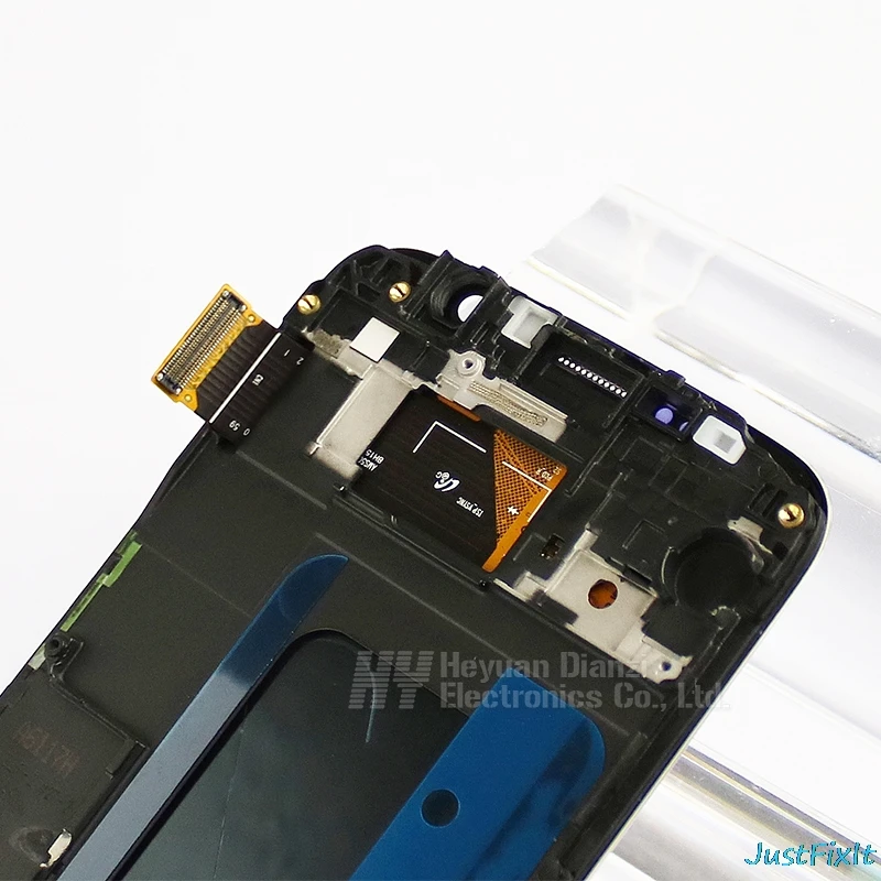 100% Original Tested Burn-in shadow Screen Digitizer Assembly+Front frame for Samsung Galaxy S6 G920F Lcd | Мобильные телефоны и