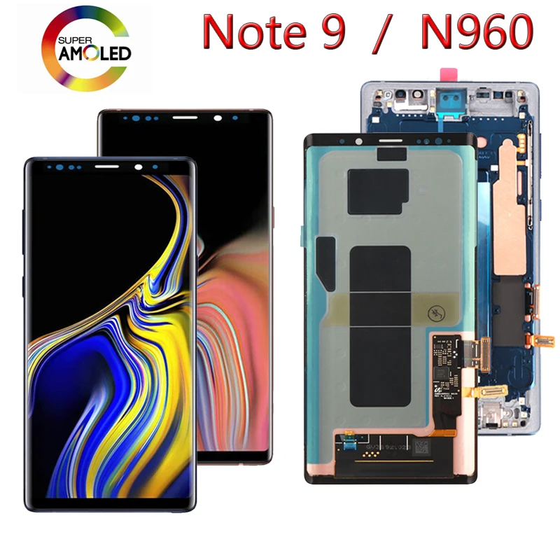 ЖК экран SUPER AMOLED 6 4 ''для SAMSUNG GALAXY Note 9 дисплей Note9 N960F с сенсорным экраном и
