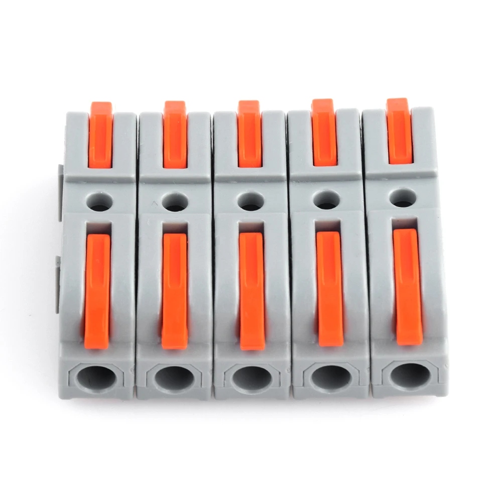 

20PCS/lot Universal Compact Wiring Terminal Block Mini Fast Connector Push-in Conductor Led Light Wire Connectors SPL-1 2 3